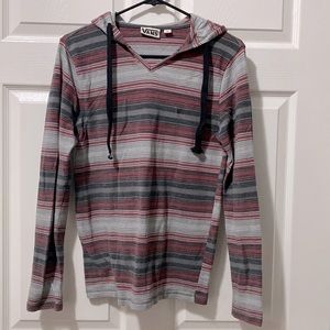 Vans Men Striped Hooded shirt